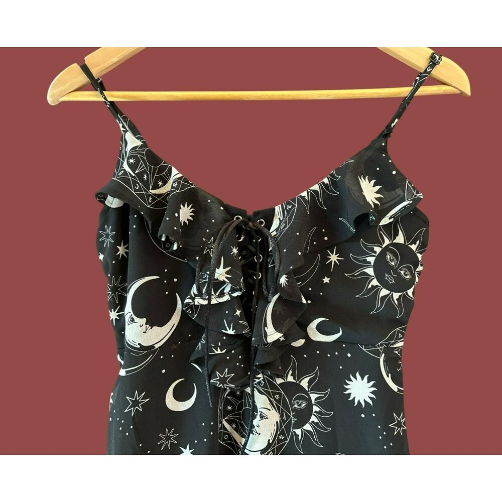 Killstar Black Crescent Moon Celestial Gothic Pun… - image 2